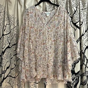 NWOT Sundance Sheer Floral Blouse